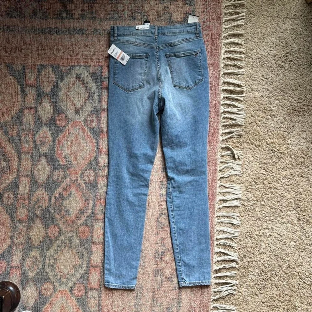 NWT William Rast Light Wash High Rise‎ Skinny Jeans Womens 28 Ripped Distressed